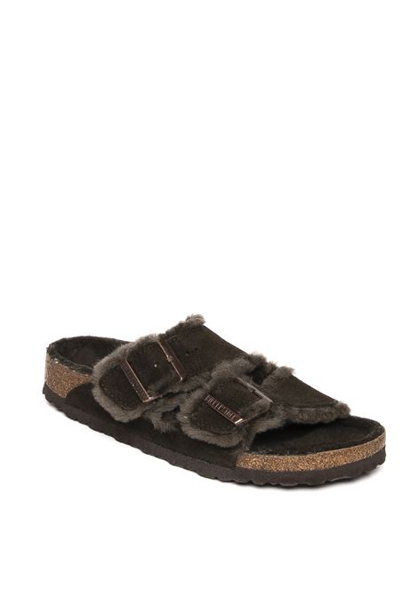 sandalo arizona shearling mocca  BIRKENSTOCK | ARIZONA1020528-MOCCA